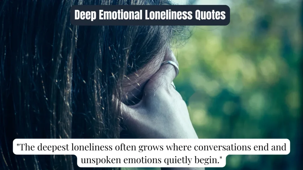 Deep Emotional Loneliness Quotes