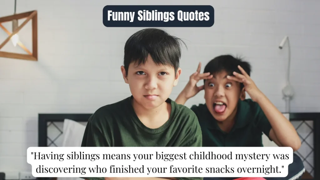 Funny Siblings Quotes