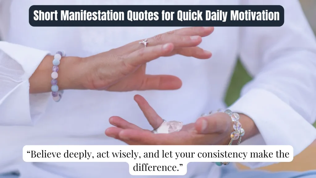Short Manifestation Quotes for Quick Daily Motivation
