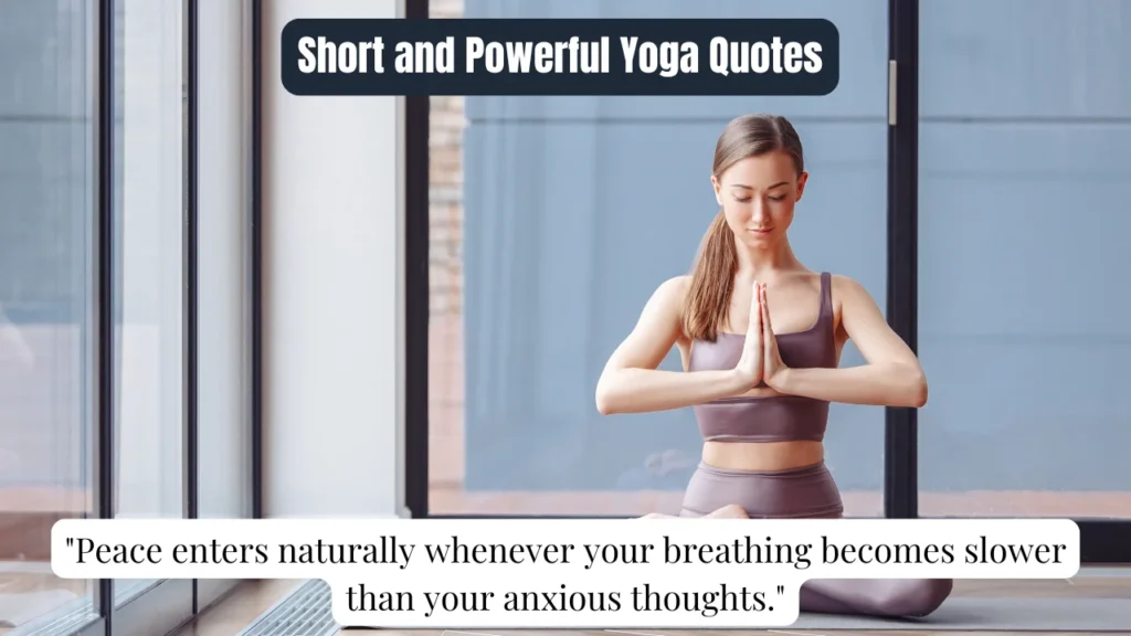 Short and Powerful Yoga Quotes