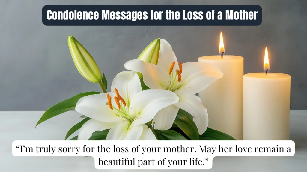 Condolence Messages for the Loss of a Mother