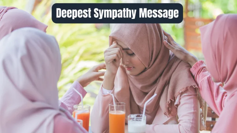 Deepest Sympathy Message