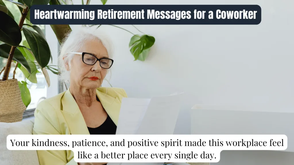 Heartwarming Retirement Messages for a Coworker