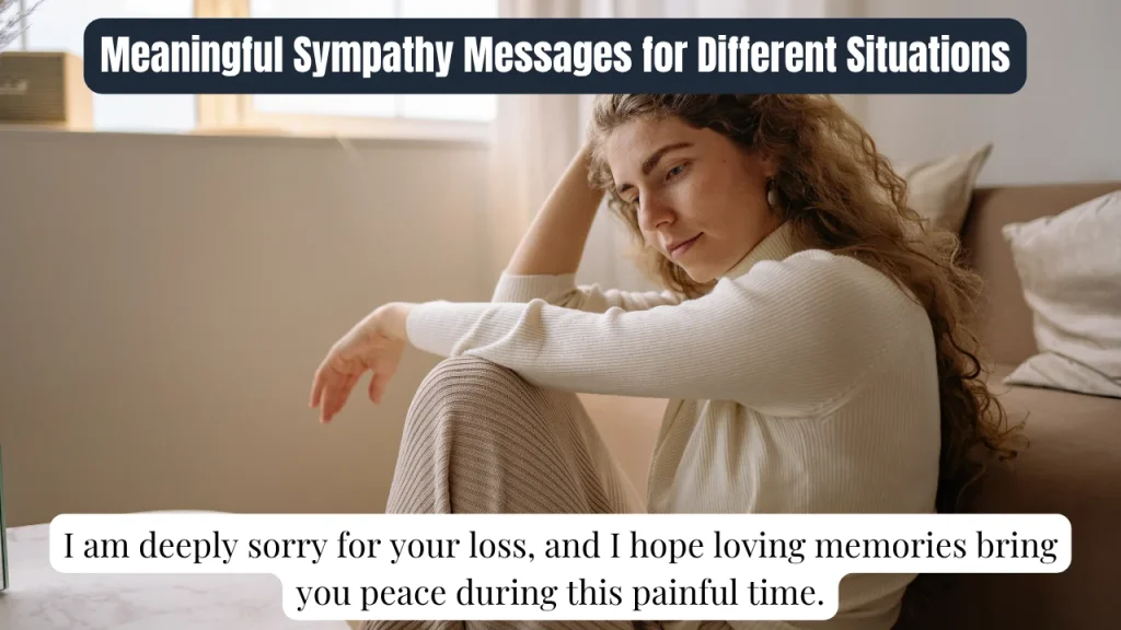 Meaningful Sympathy Messages for Different Situations