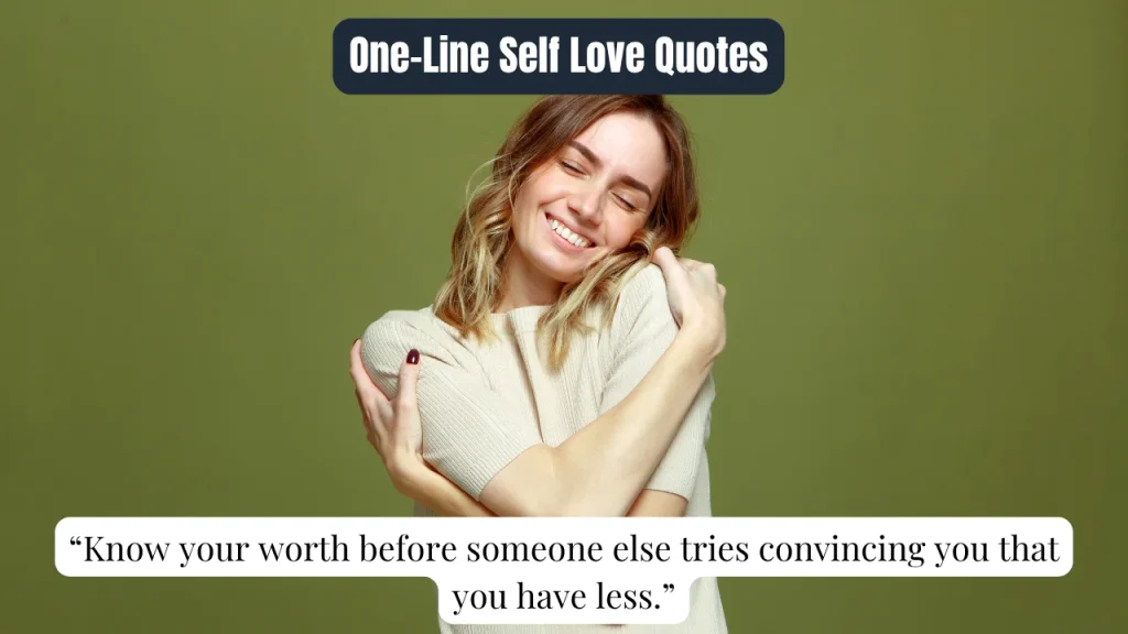 One-Line Self Love Quotes