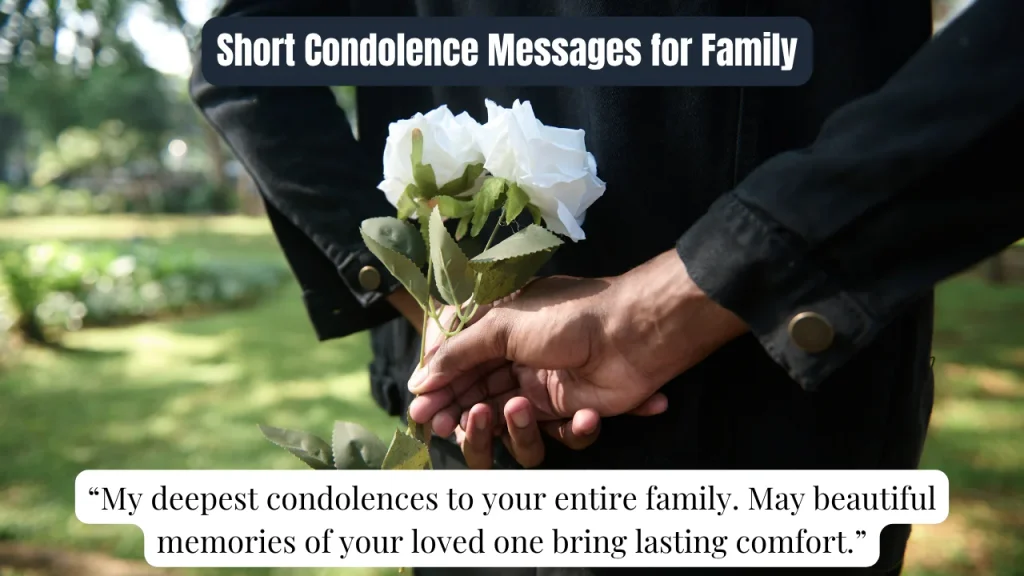 Short Condolence Messages for Family