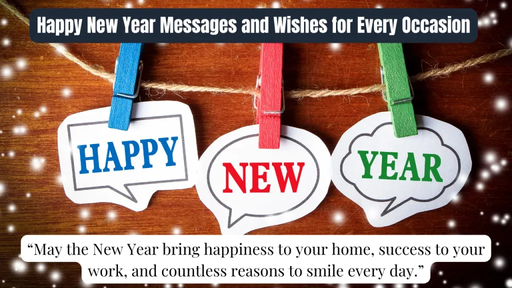 Happy New Year Messages and Wishes for Every Occasion