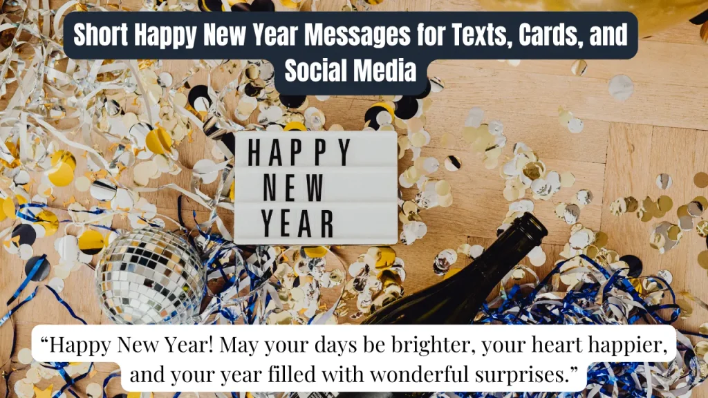 Short Happy New Year Messages for Texts, Cards, and Social Media