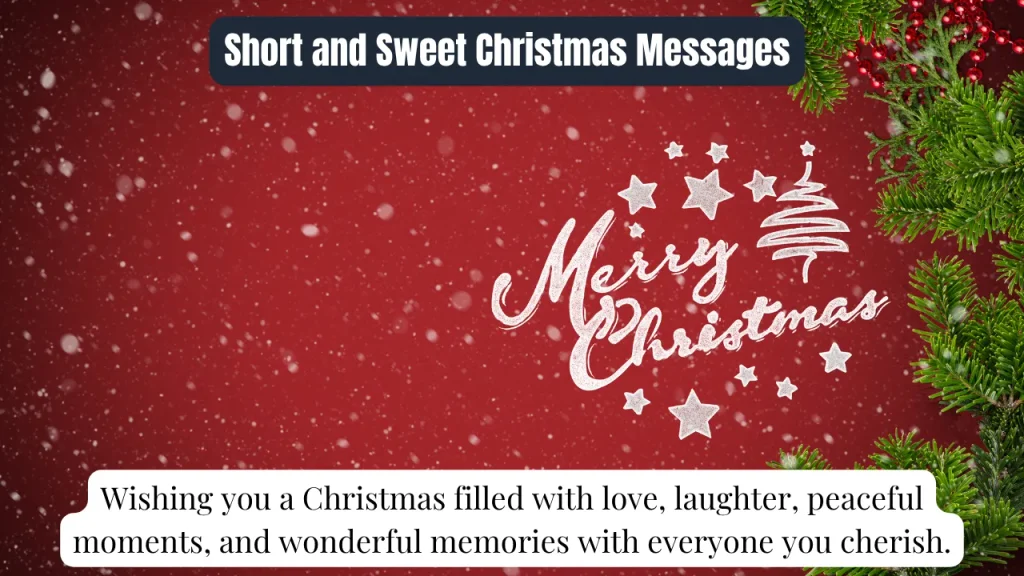 Short and Sweet Christmas Messages